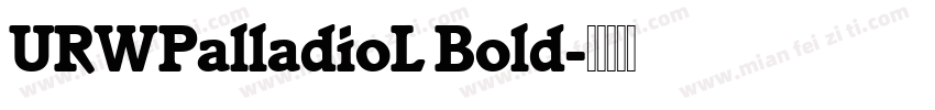 URWPalladioL Bold字体转换